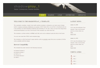 Shadow Play 1 responsive html5 template