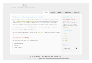 Simple Light responsive html5 template