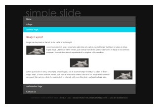 Simple Slide responsive html5 template