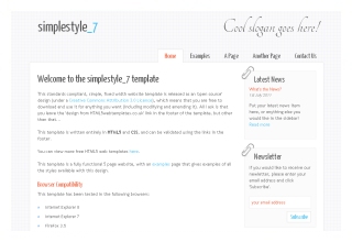 Simple Style 7 responsive html5 template
