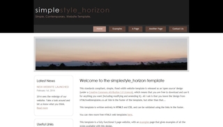 Simplestyle Horizon responsive html5 template