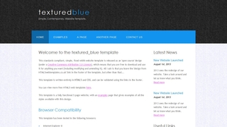 Textured Blue responsive html5 template