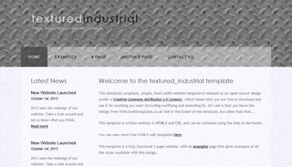 Textured Industrial responsive html5 template